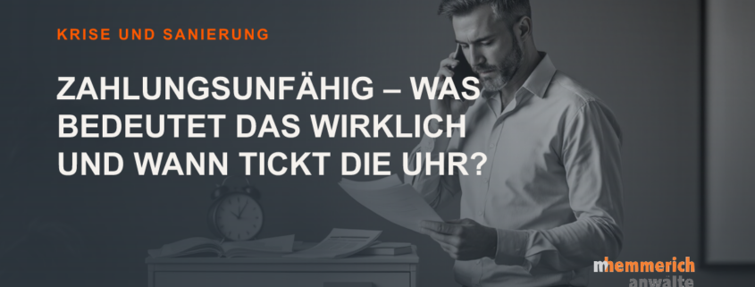 Titelbild: Zahlungsunfähigkeit nach § 17 InsO