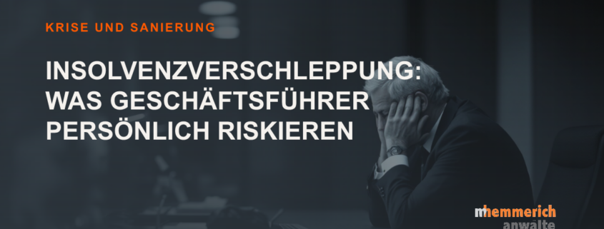 Titelbild: persönliche Haftung von Geschäftsführern