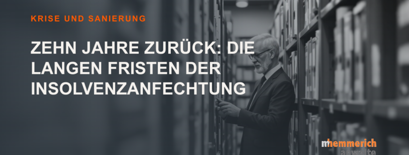 Titelbild: Fristen der Insolvenzanfechtung