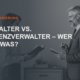 Titelbild: Sachwalter und Insolvenzverwalter