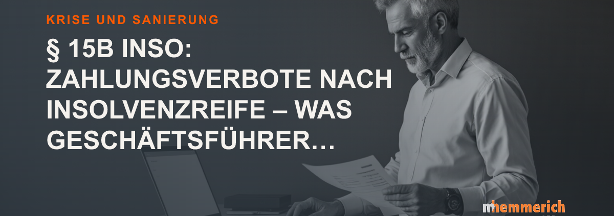 Titelbild: Zahlungsverbote nach Insolvenzreife