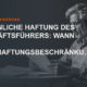 Titelbild: Persönliche Haftung des Geschäftsführers
