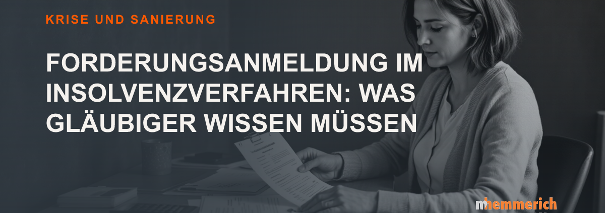 Titelbild: Forderungsanmeldung im Insolvenzverfahren