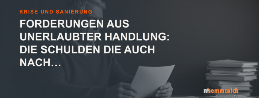 Titelbild: Forderungen aus vorsätzlicher unerlaubter Handlung