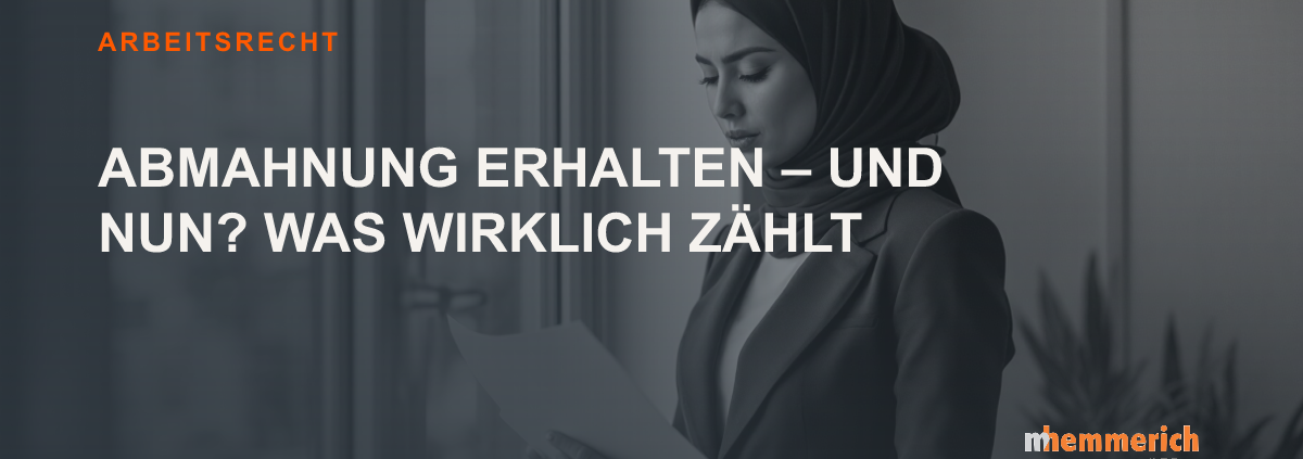 Titelbild: Abmahnung erhalten – und nun? Was wirklich zählt