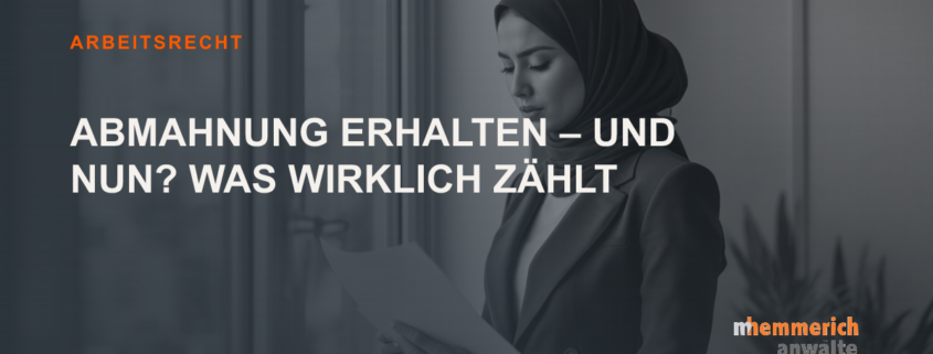 Titelbild: Abmahnung erhalten – und nun? Was wirklich zählt