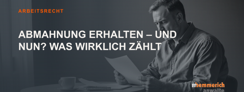 Titelbild: Entfernung der Abmahnung aus der Personalakte