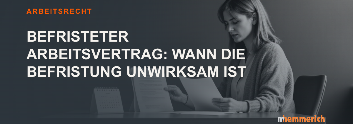 Titelbild: Befristung eines Arbeitsvertrags
