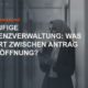 Titelbild: Vorläufige Insolvenzverwaltung: Was passiert zwischen Antrag und Eröffnung?