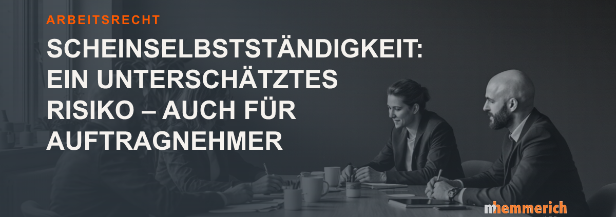Titelbild: Scheinselbstständigkeit für Auftragnehmer