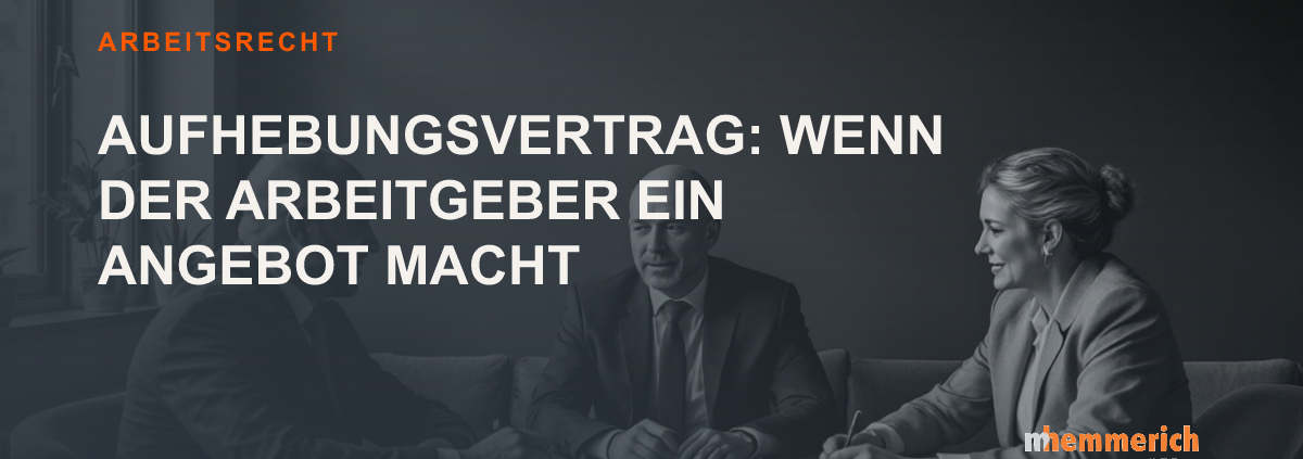 Titelbild: Risiken eines Aufhebungsvertrags
