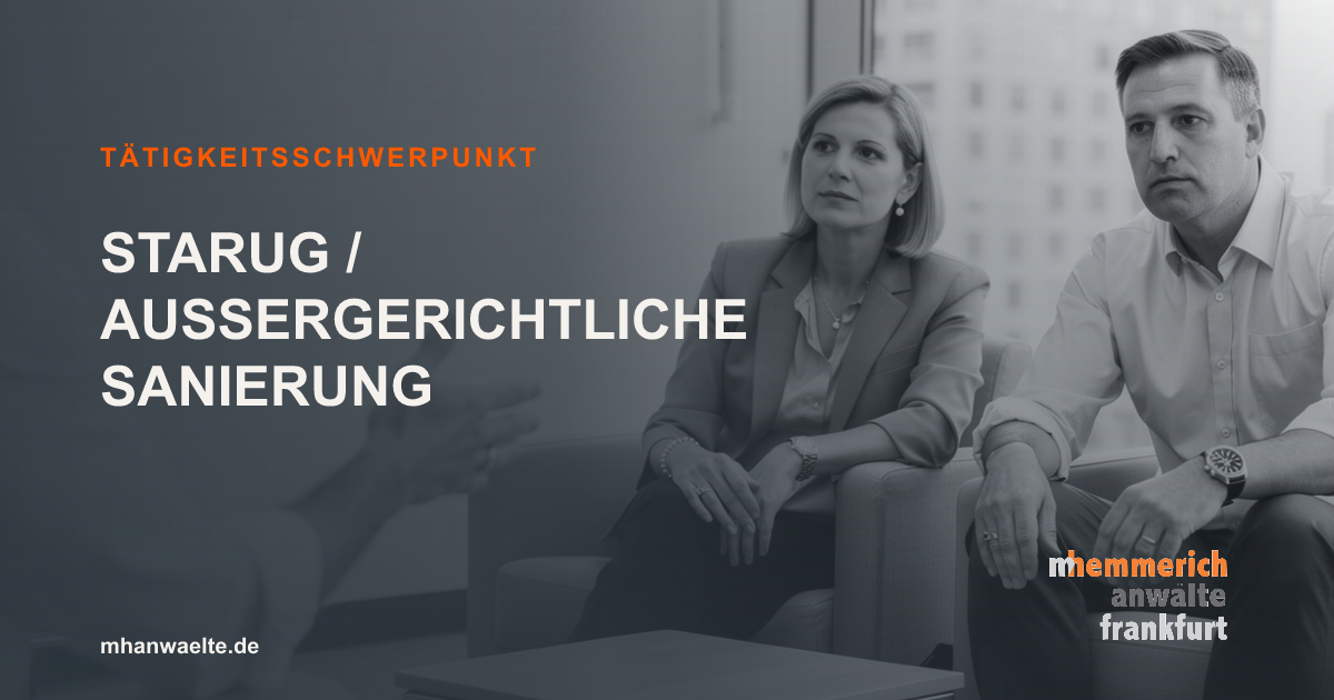 Titelbild: StaRUG Aussergerichtliche Sanierung