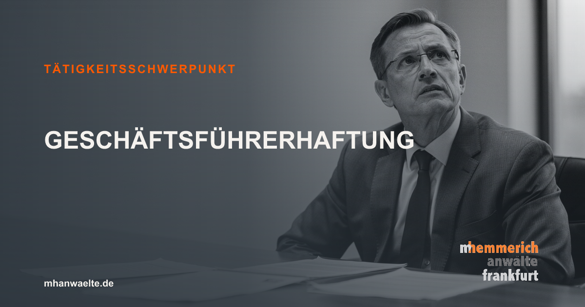 Titelbild: Geschaeftsfuehrerhaftung