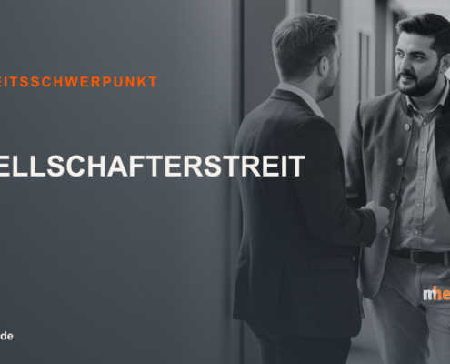 Titelbild: Gesellschafterstreit