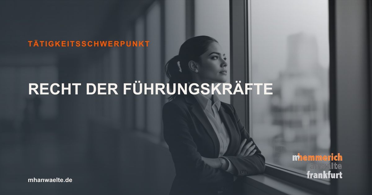 Titelbild: Recht der Führungskräfte