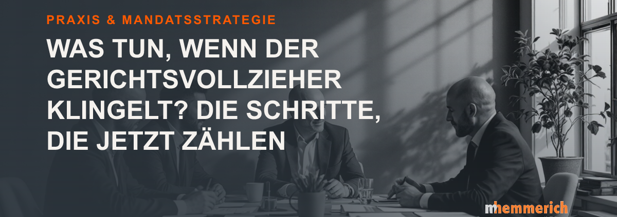 Titelbild: Gerichtsvollzieher vor der Tür