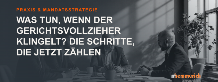 Titelbild: Gerichtsvollzieher vor der Tür